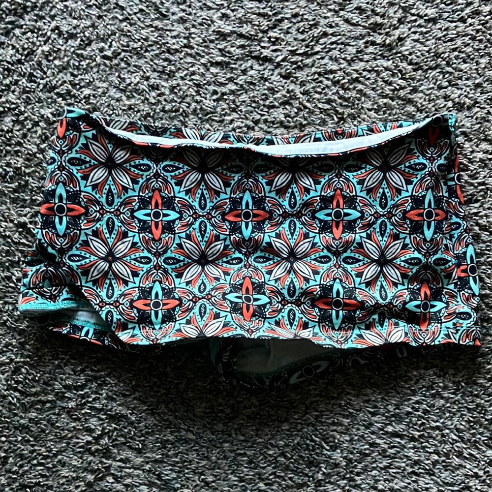 Free People multi colored flower print skort